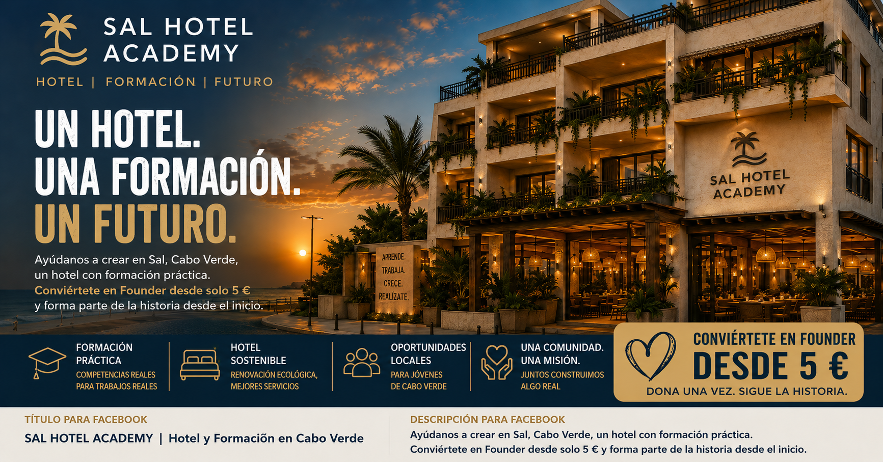 Help Build the Future in Sal Hotel and Academy campaign photo, 5 of 8