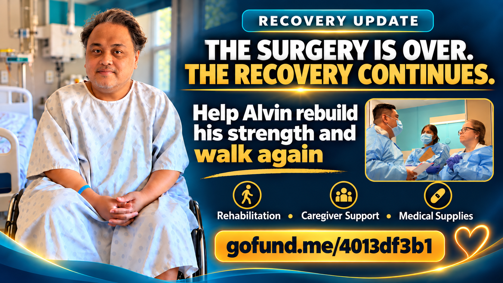 Help Alvin Walk Again After Emergency Spine Surgery campaign photo, 6 of 7