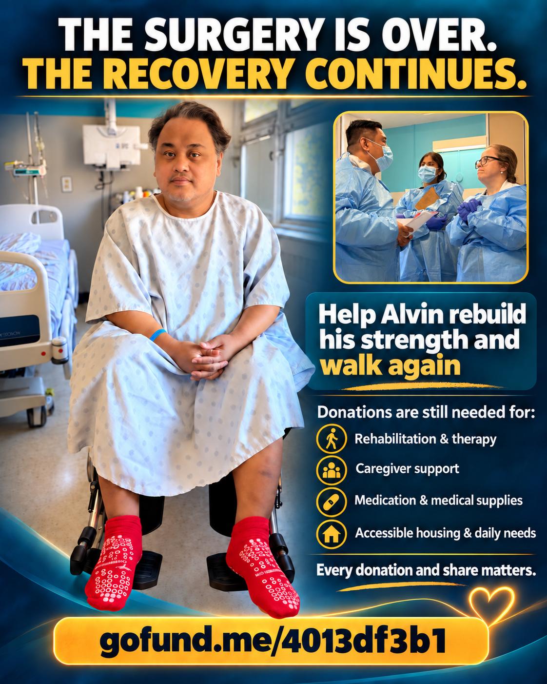 Help Alvin Walk Again After Emergency Spine Surgery campaign photo, 5 of 7
