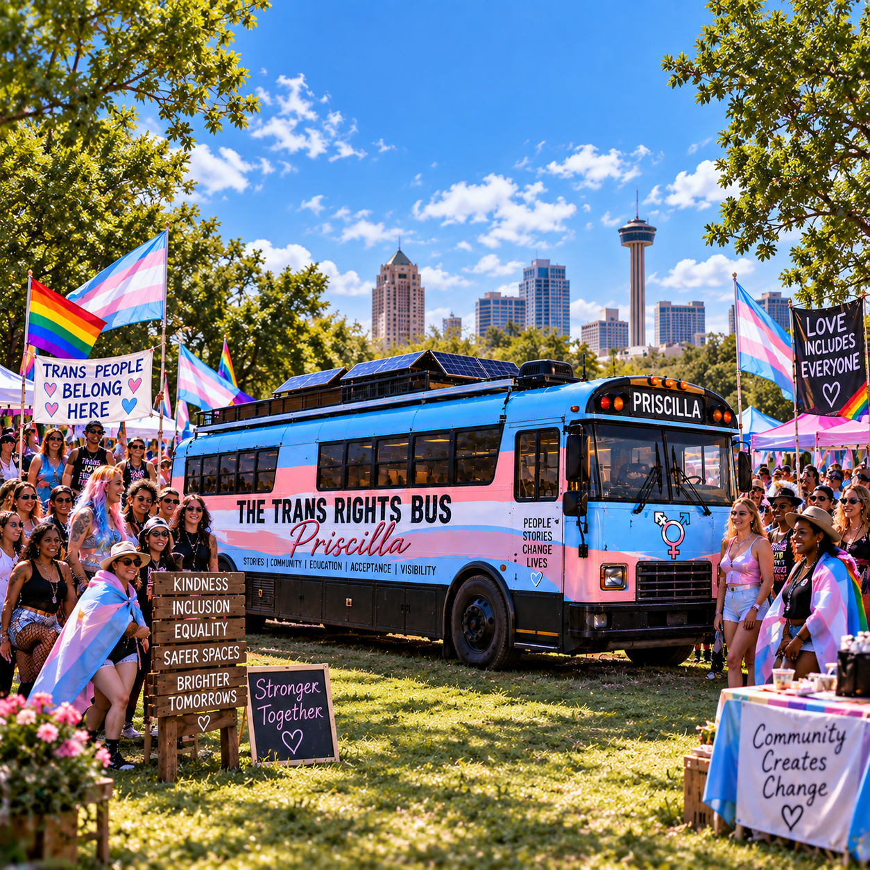 Build The Trans Rights Bus Priscilla campaign photo, 6 of 7