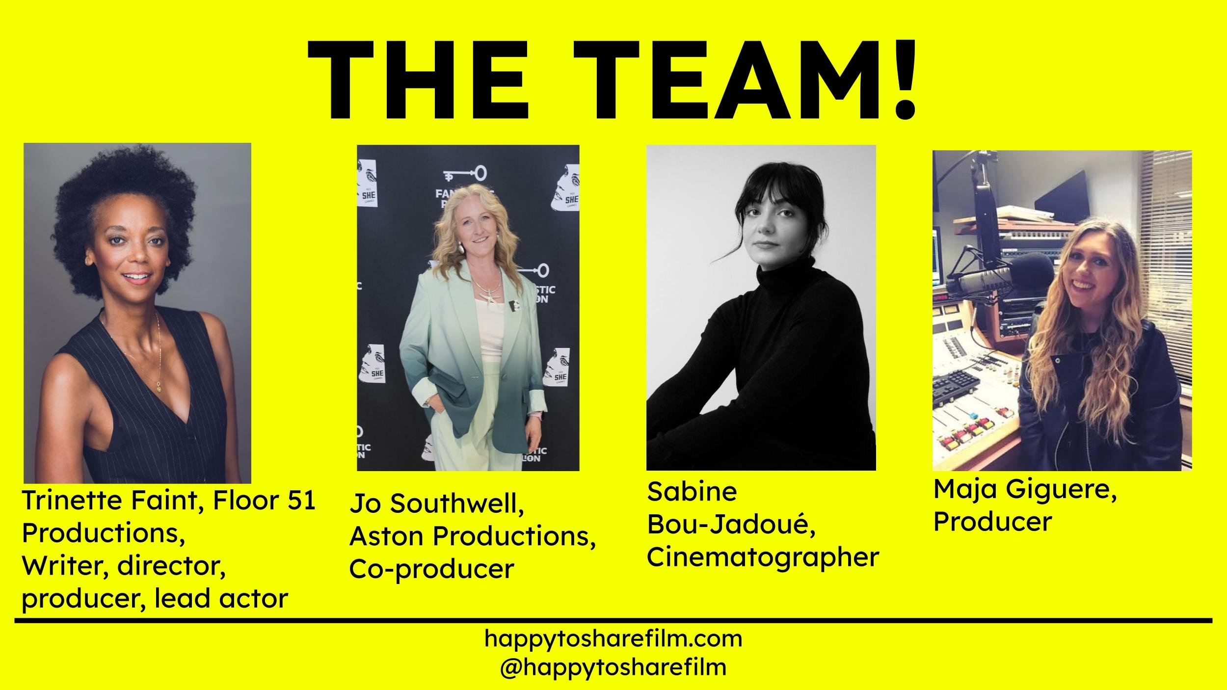 Fund Happy to Share, an empowering film by Trinette Faint campaign photo, 2 of 6