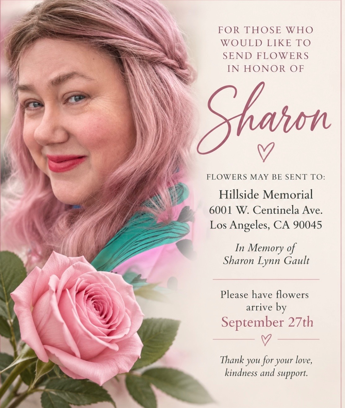 Help with Final arrangements for Sharon Gault campaign photo, 2 of 5