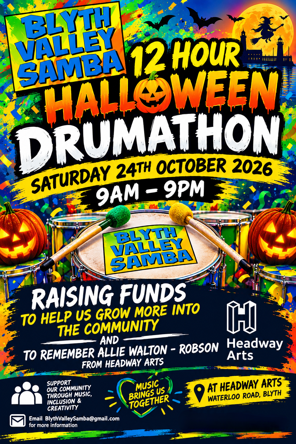 12-Hour Halloween Drumathon campaign photo, 2 of 4