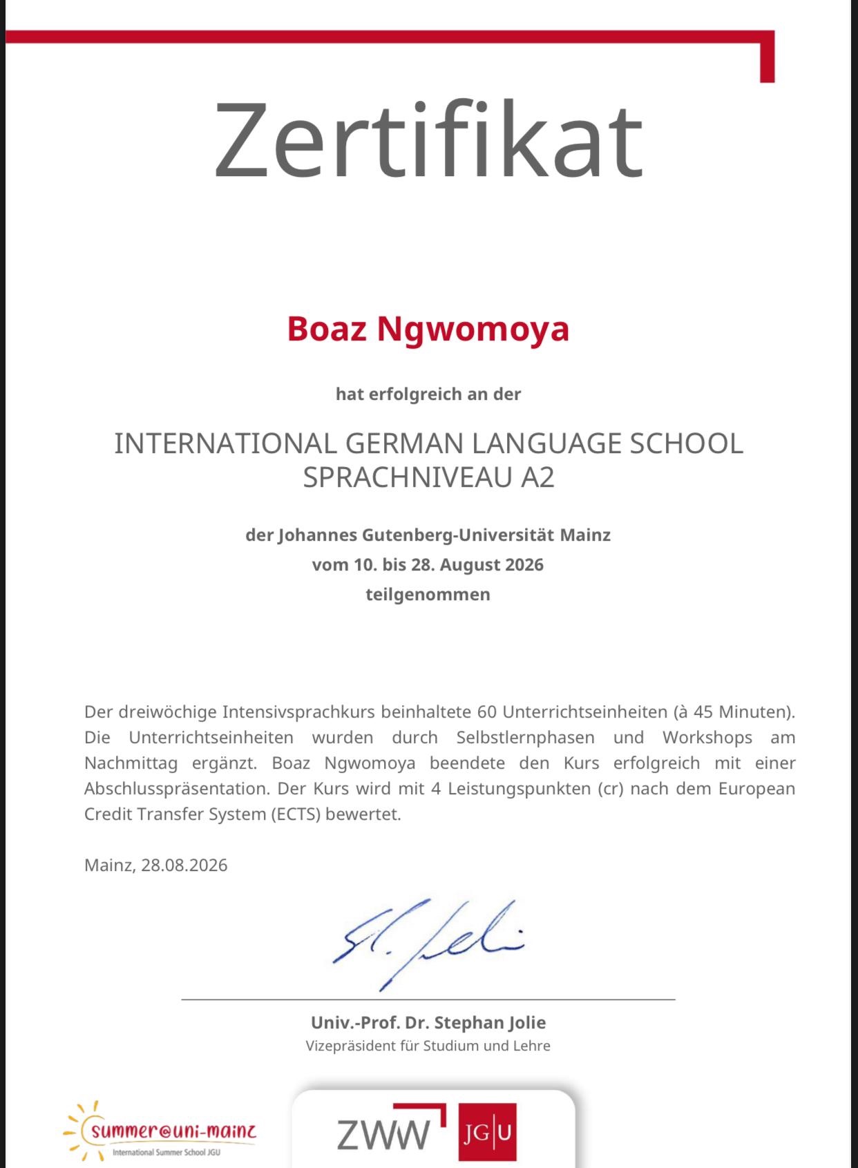 Help Boaz Study Molecular Biology at JGU, Mainz Germany campaign photo, 5 of 9