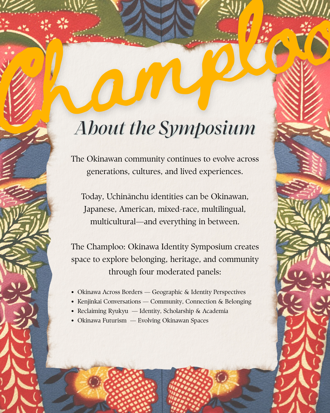 Support Champloo: An Okinawan Identity Symposium campaign photo, 4 of 8