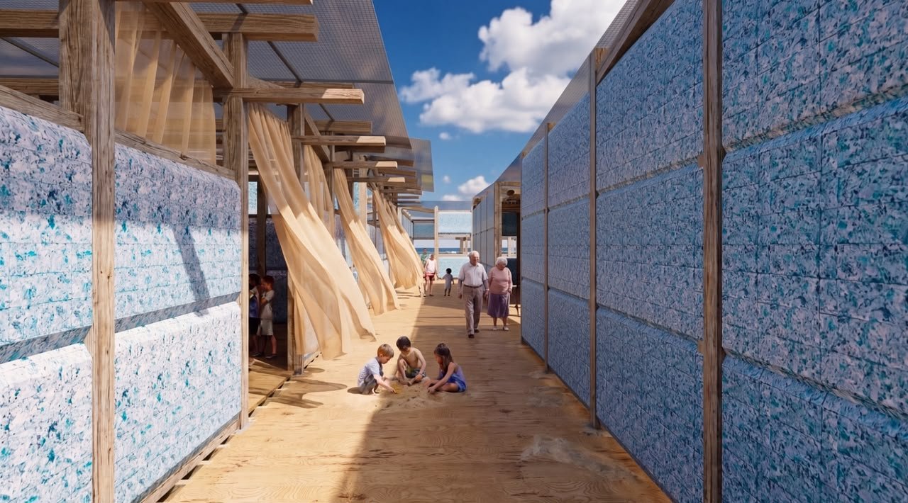 Photo de la campagne WovenAirPavilion a space for the community after earthquakes, 5 sur 8