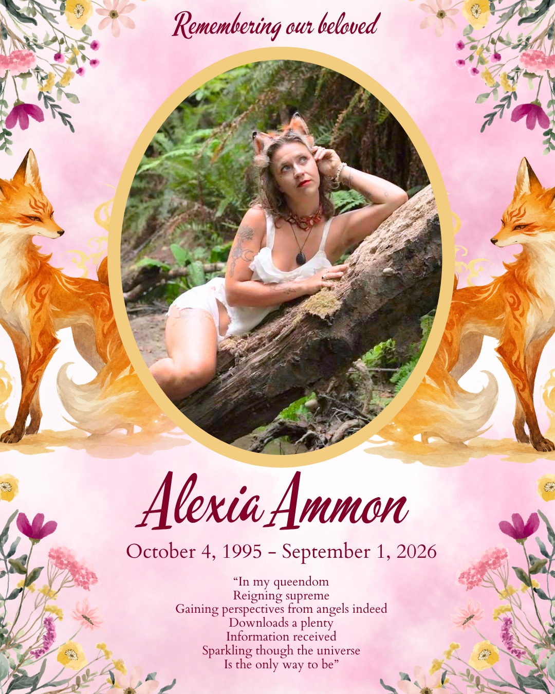 Honoring Alexia 'Madam Foxx' with Love campaign photo, 5 of 7
