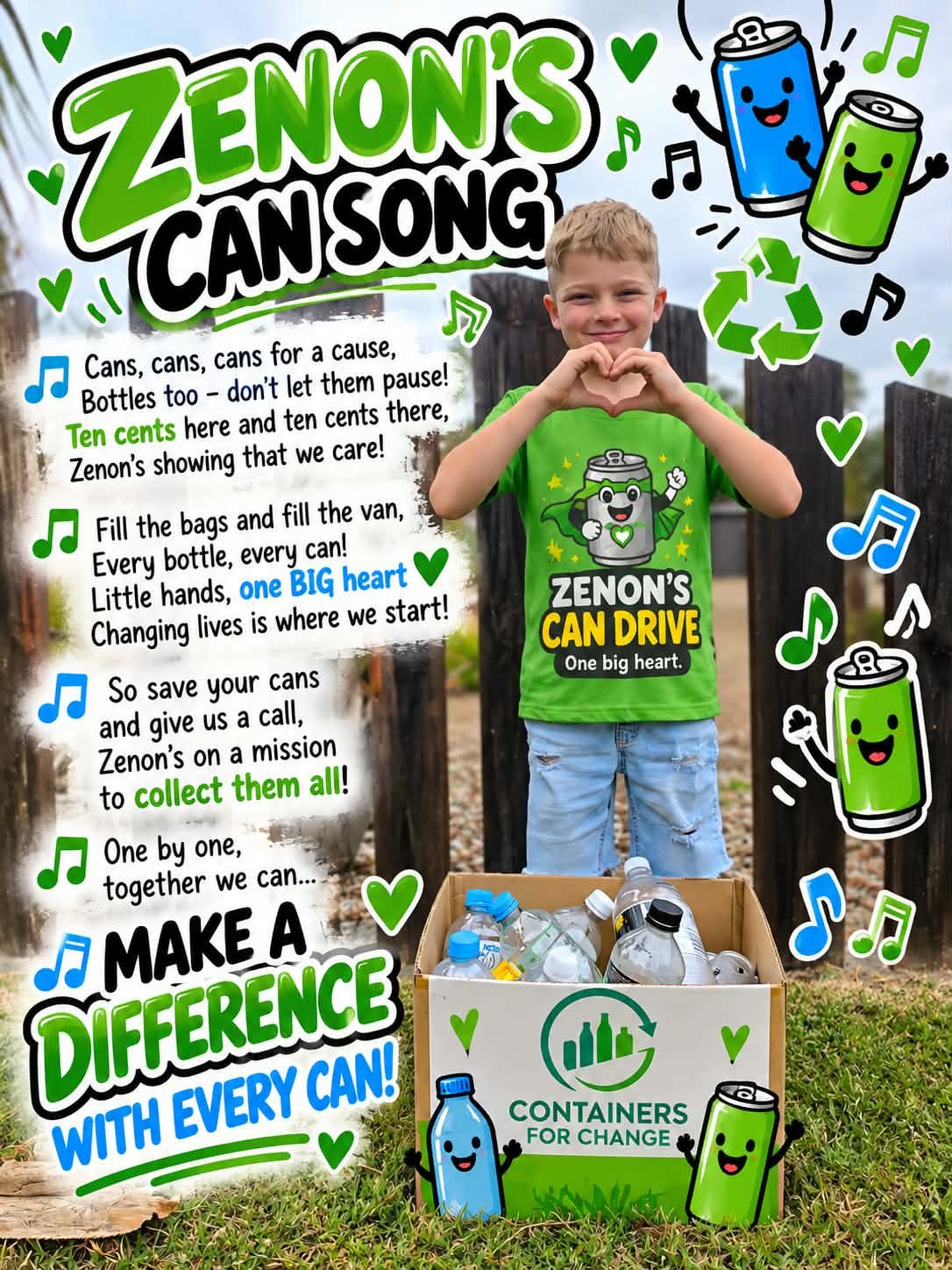Zenon’s Can Drive – Helping Families Facing Cancer campaign photo, 2 of 7