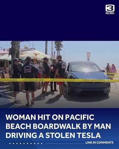 Stolen Tesla on Pacific Beach injures OPG member campaign photo, 2 of 7