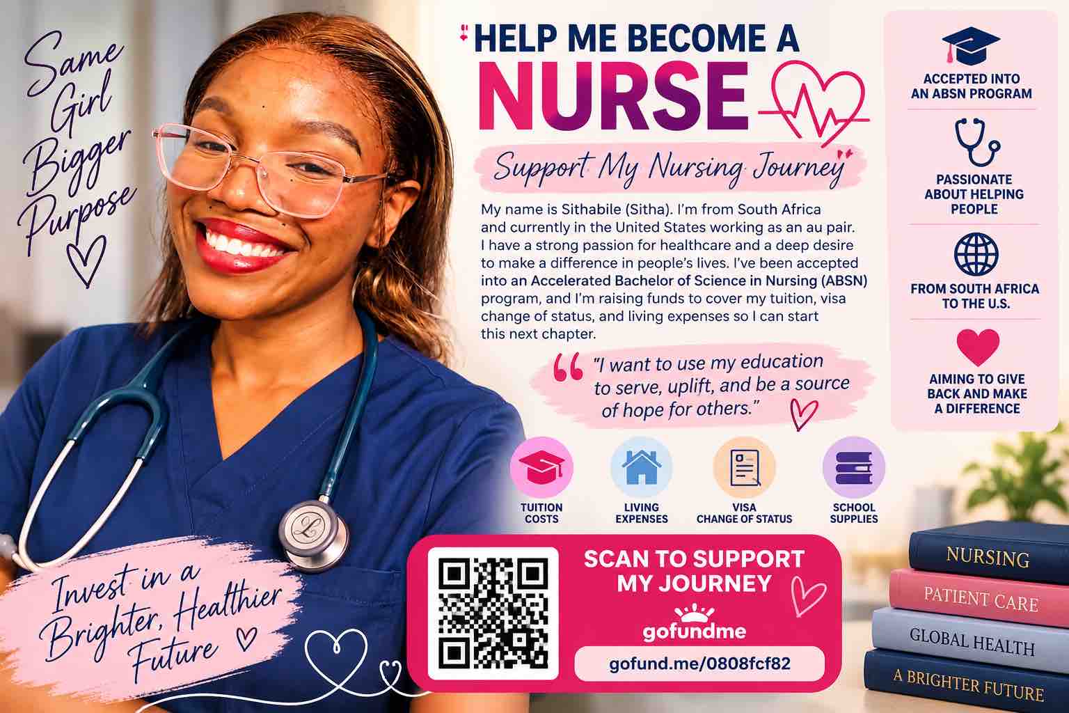 Sitha's Path to ABSN in University of Rochester campaign photo, 6 of 8