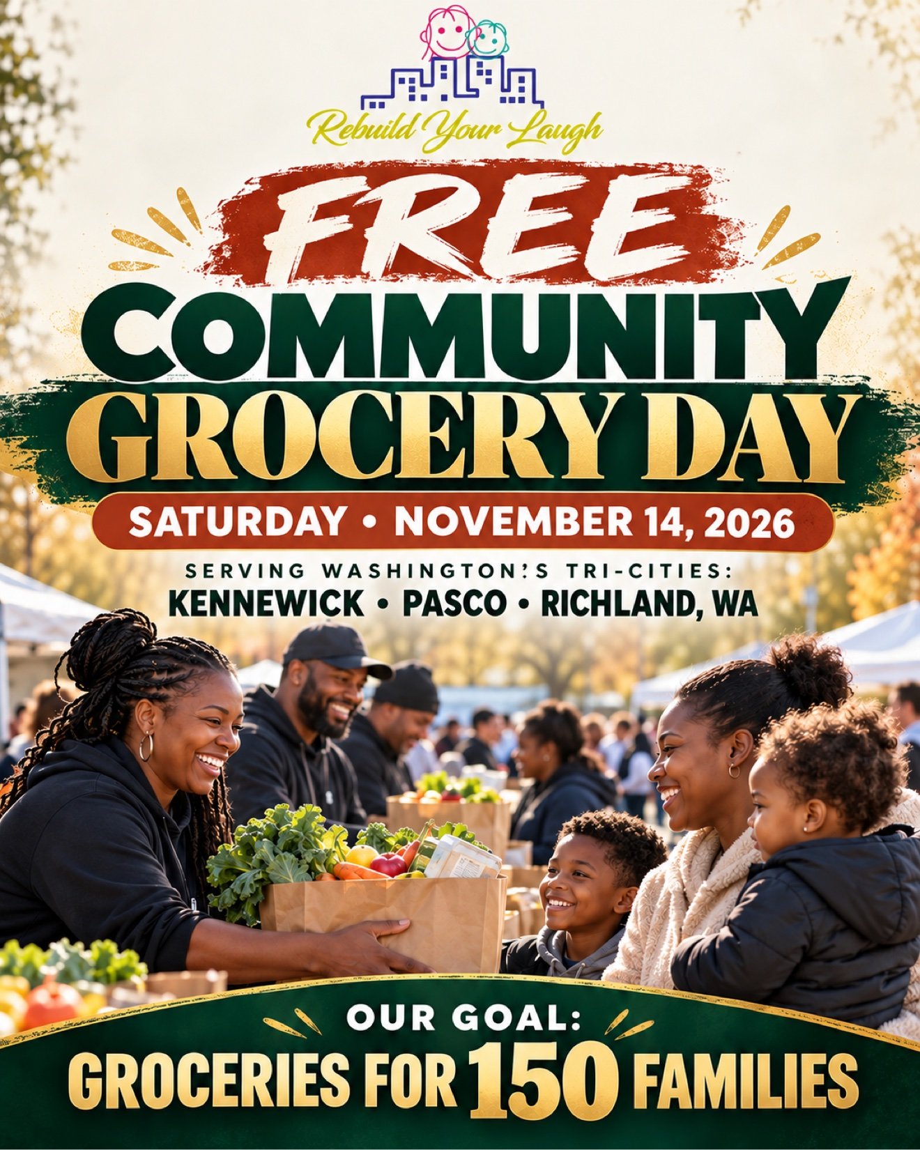 Help Feed 150 Families at Our Tri-Cities Grocery Day campaign photo, 2 of 4