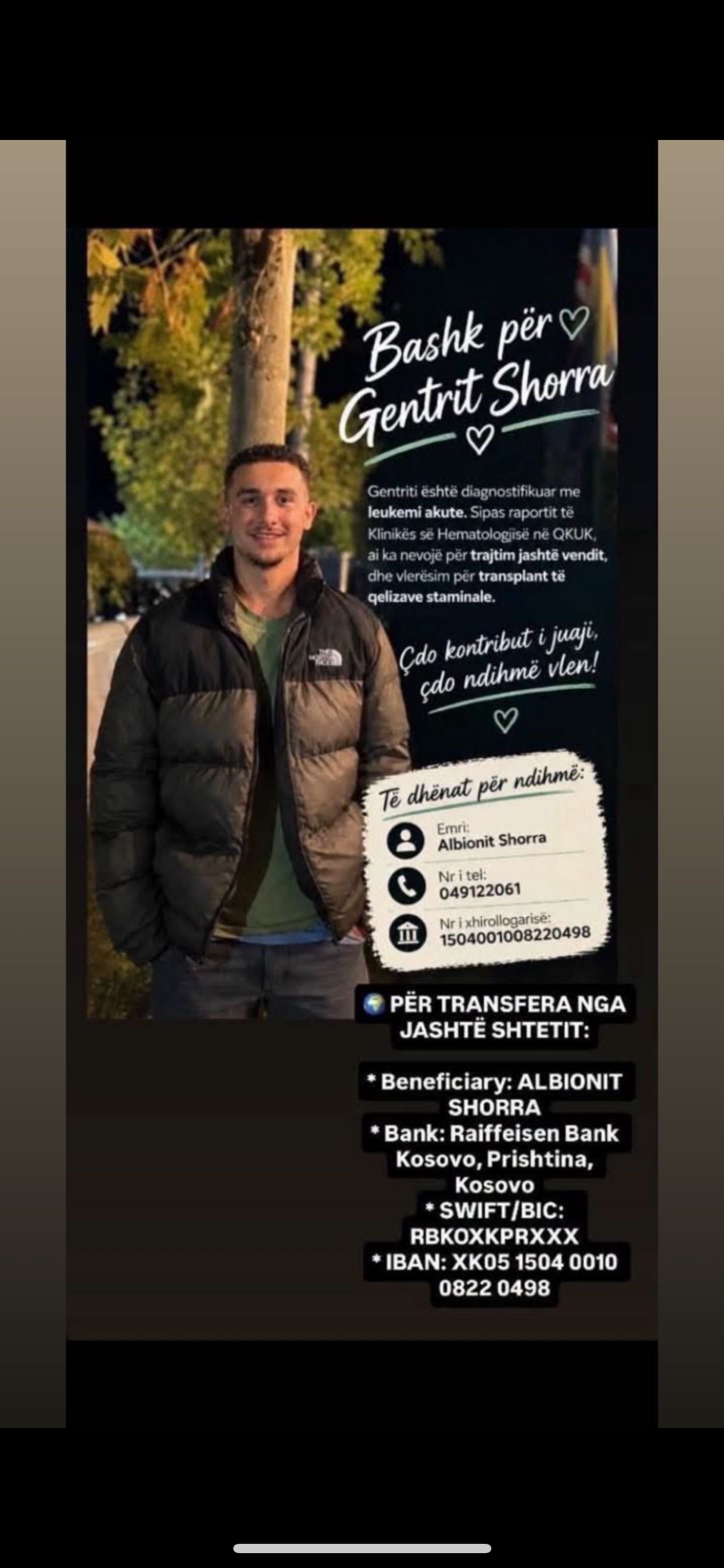 ❤️ Bashkohu për Gentrit Shorrën ❤️ campaign photo, 4 of 7
