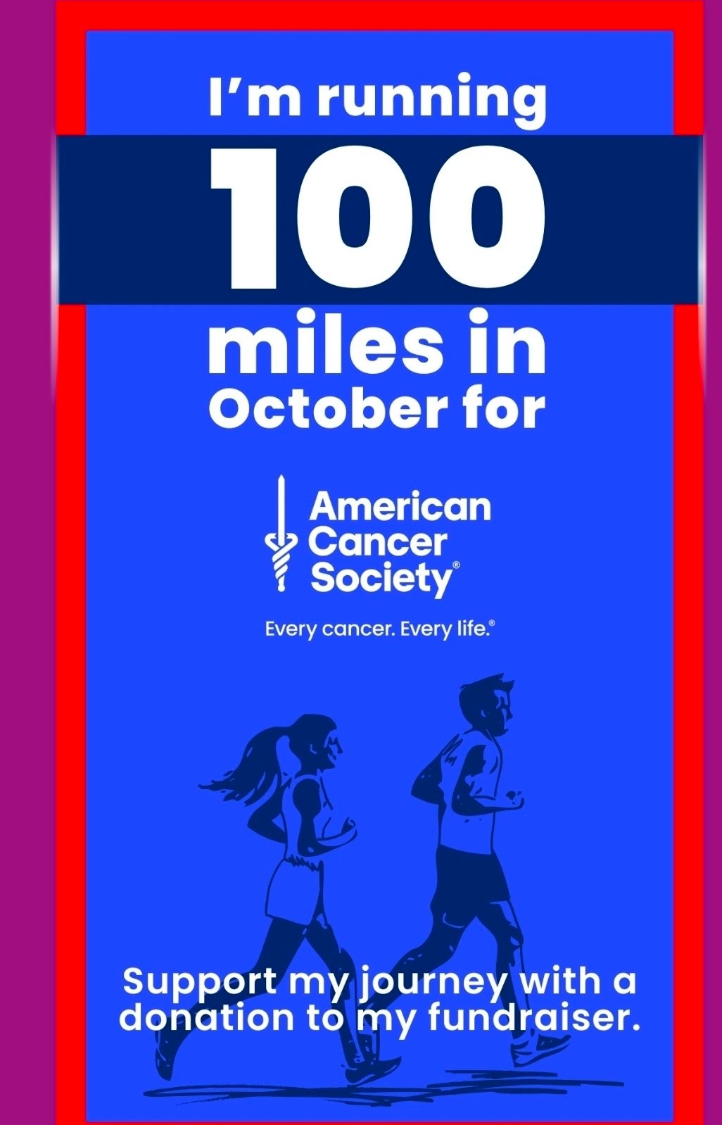 I’m Running for the American Cancer Society campaign photo, 2 of 7