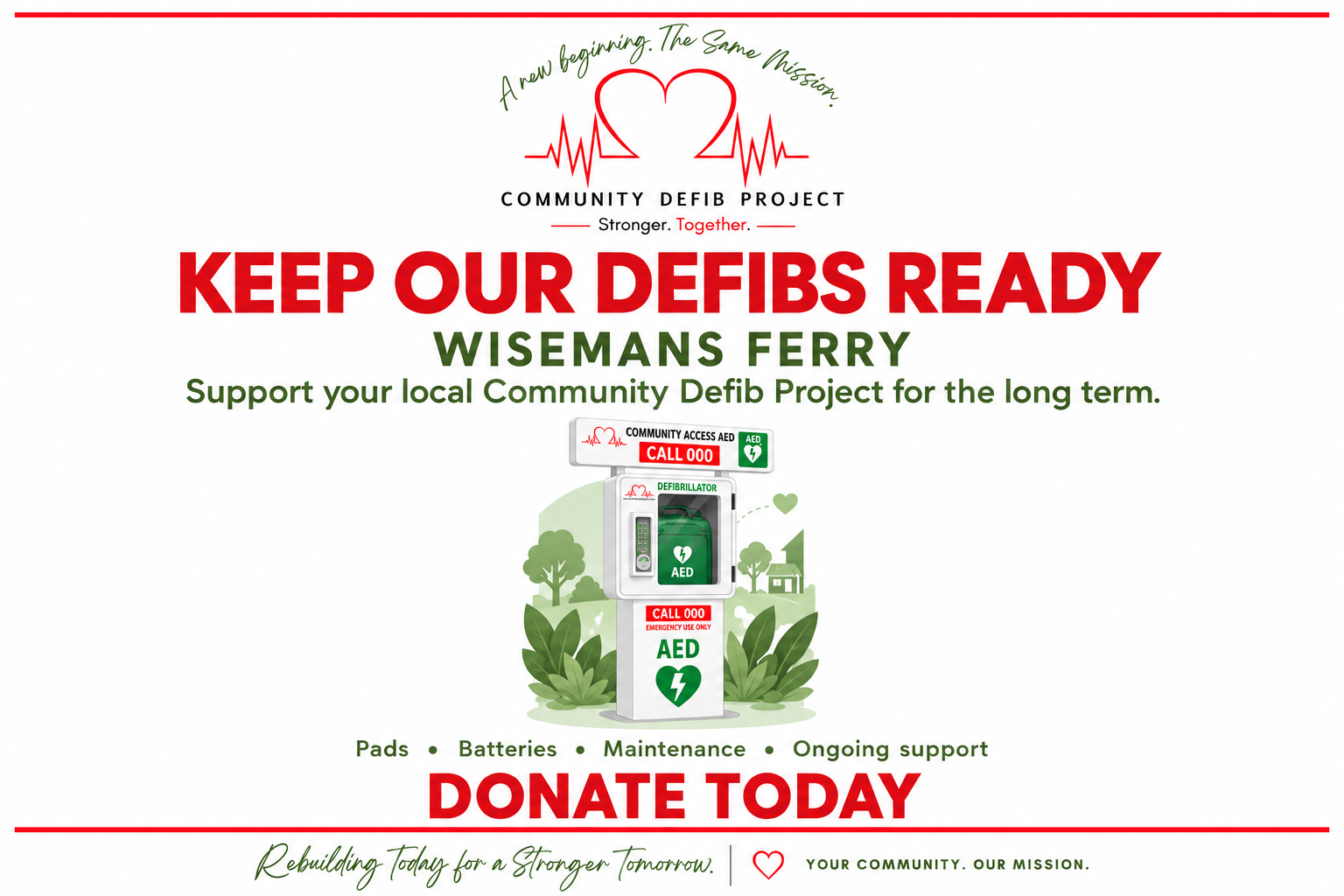 Wisemans Ferry - Help keep our Defibs ready campaign photo, 2 of 6