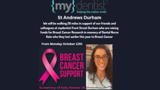 Fundraiser by mydentist Durham : 26 miles for Breast Cancer research in ...