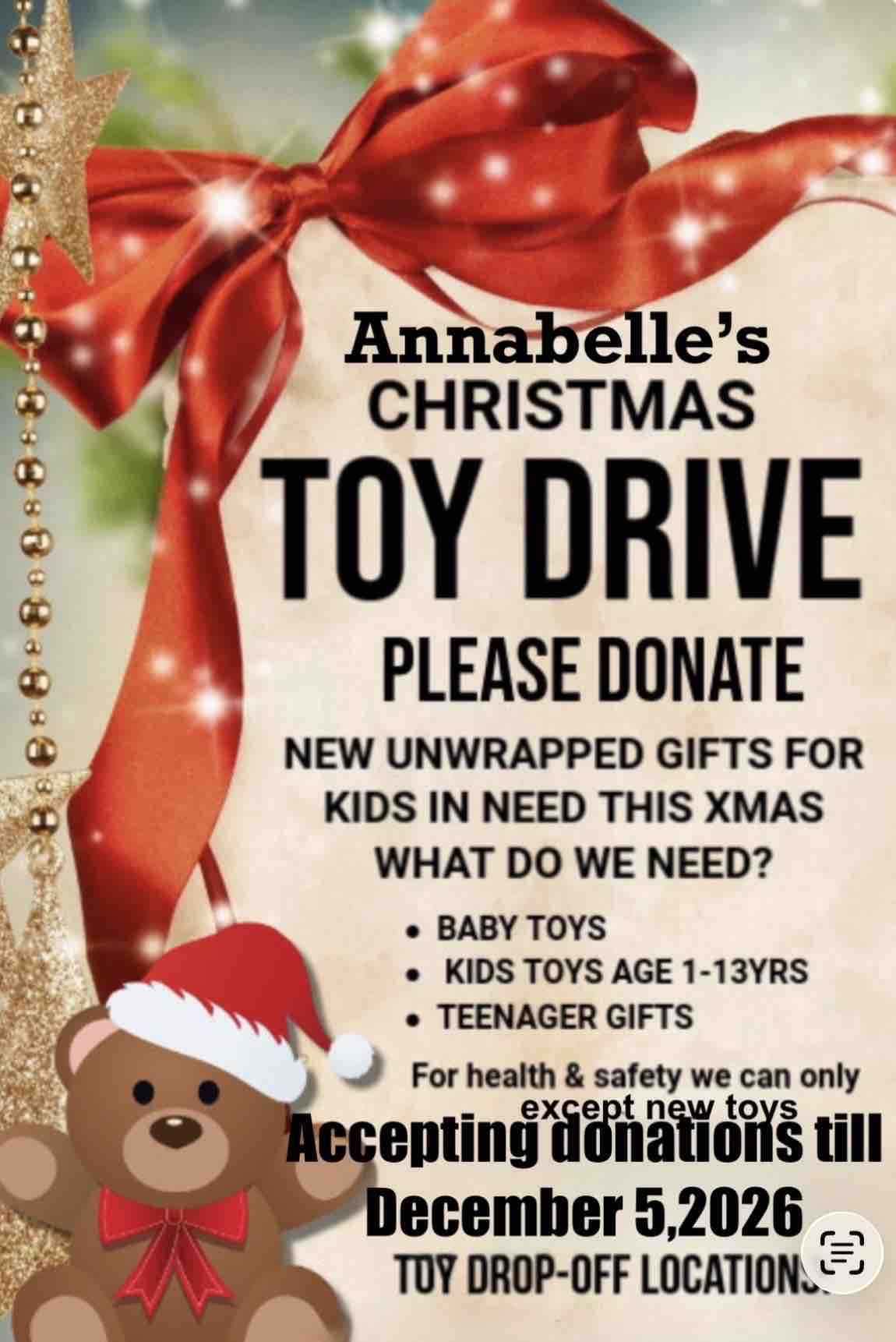 Annabelle‘s eighth Toy Drive Hope for the Holidays campaign photo, 7 of 9