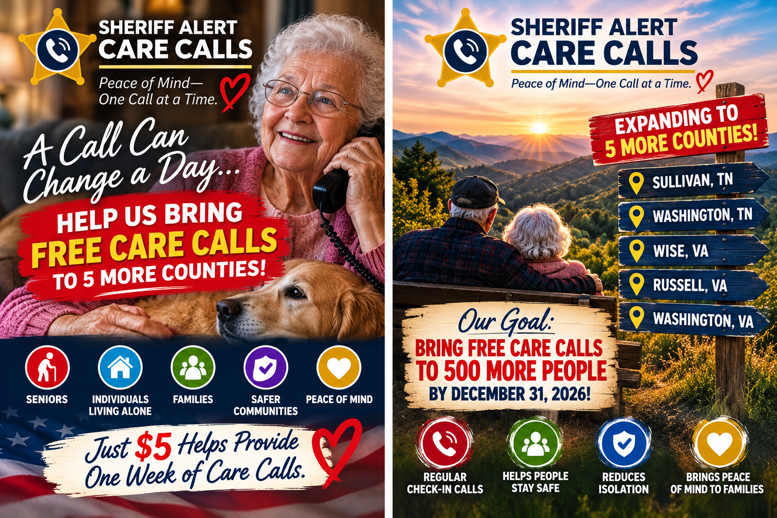 Help Bring FREE Care Calls to Seniors in 5 More Counties! campaign photo, 2 of 7