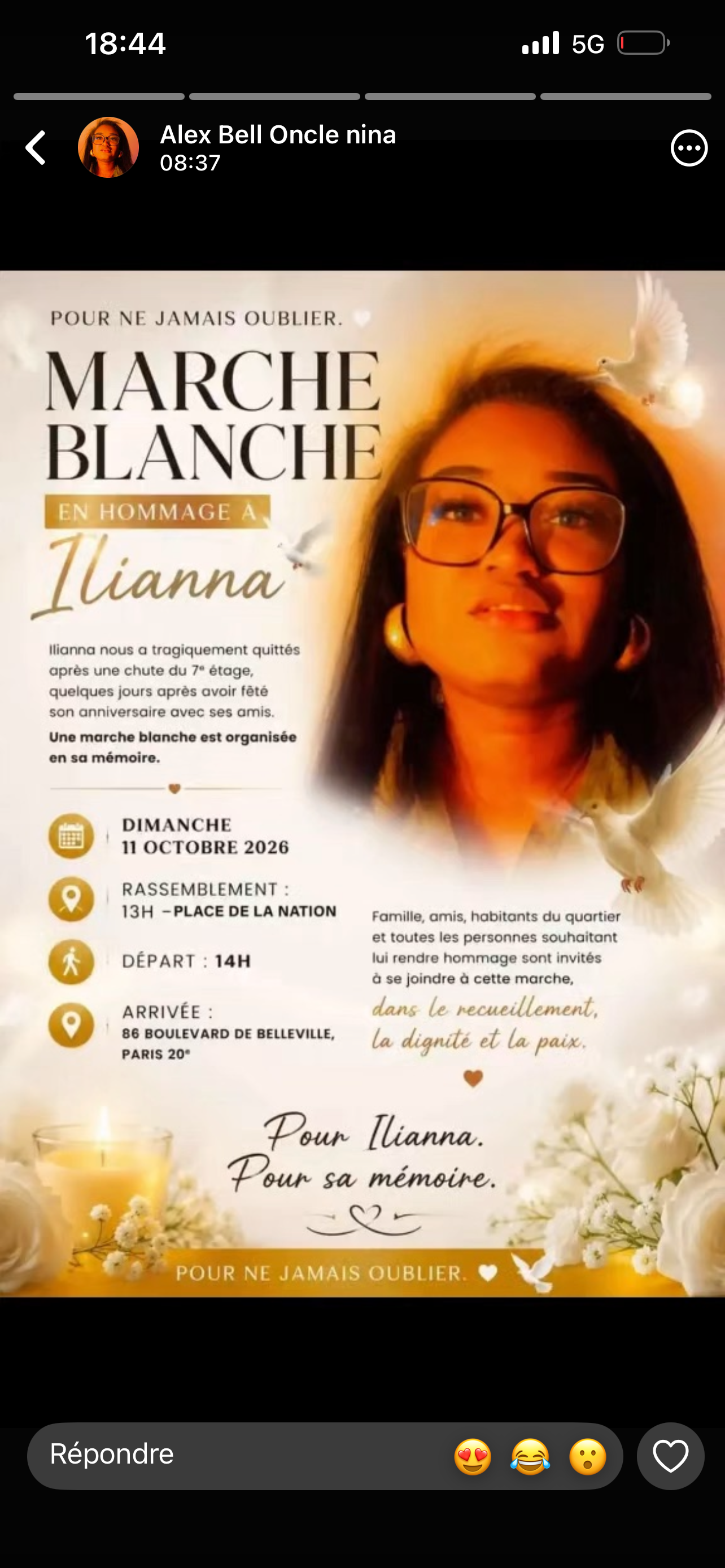 Pour Ilianna-Zélie : vérité et justice pour ses 17 ans campaign photo, 4 of 8