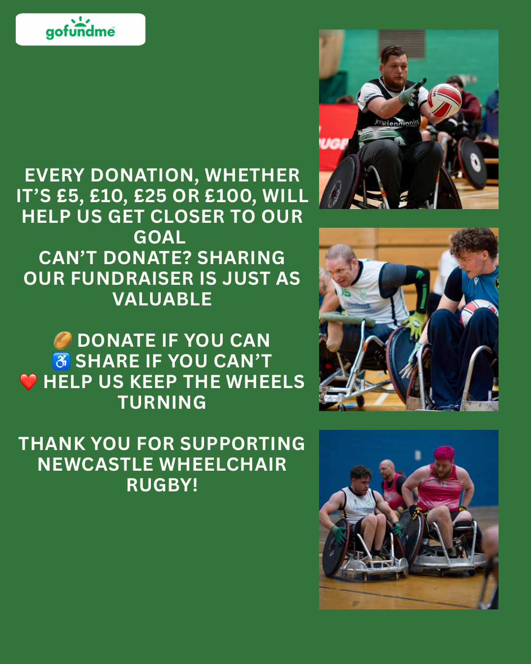 Help Keep Disabled People Playing Wheelchair Rugby campaign photo, 4 of 5