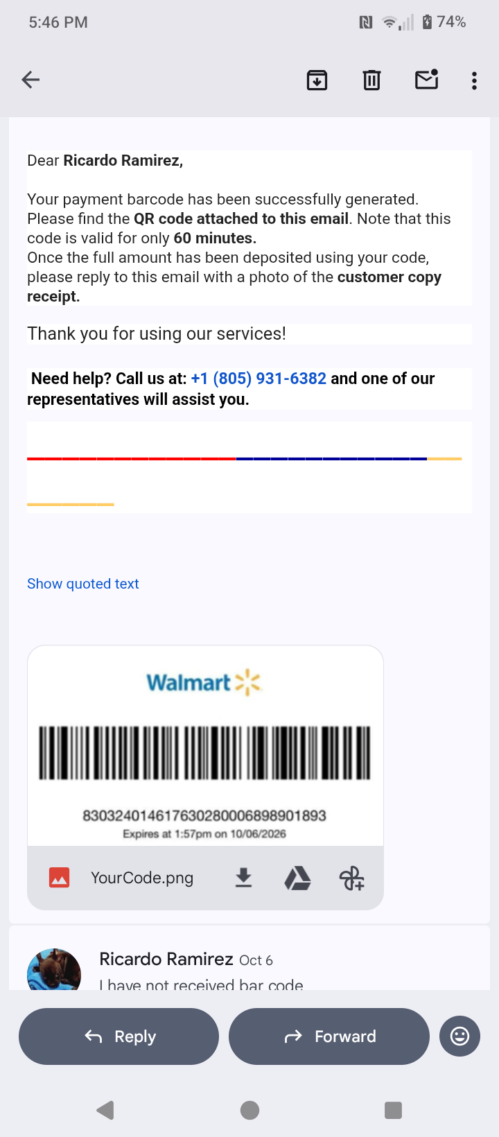 ️️Help Ricardo Recover From a $1,800 Car Scam campaign photo, 8 of 13