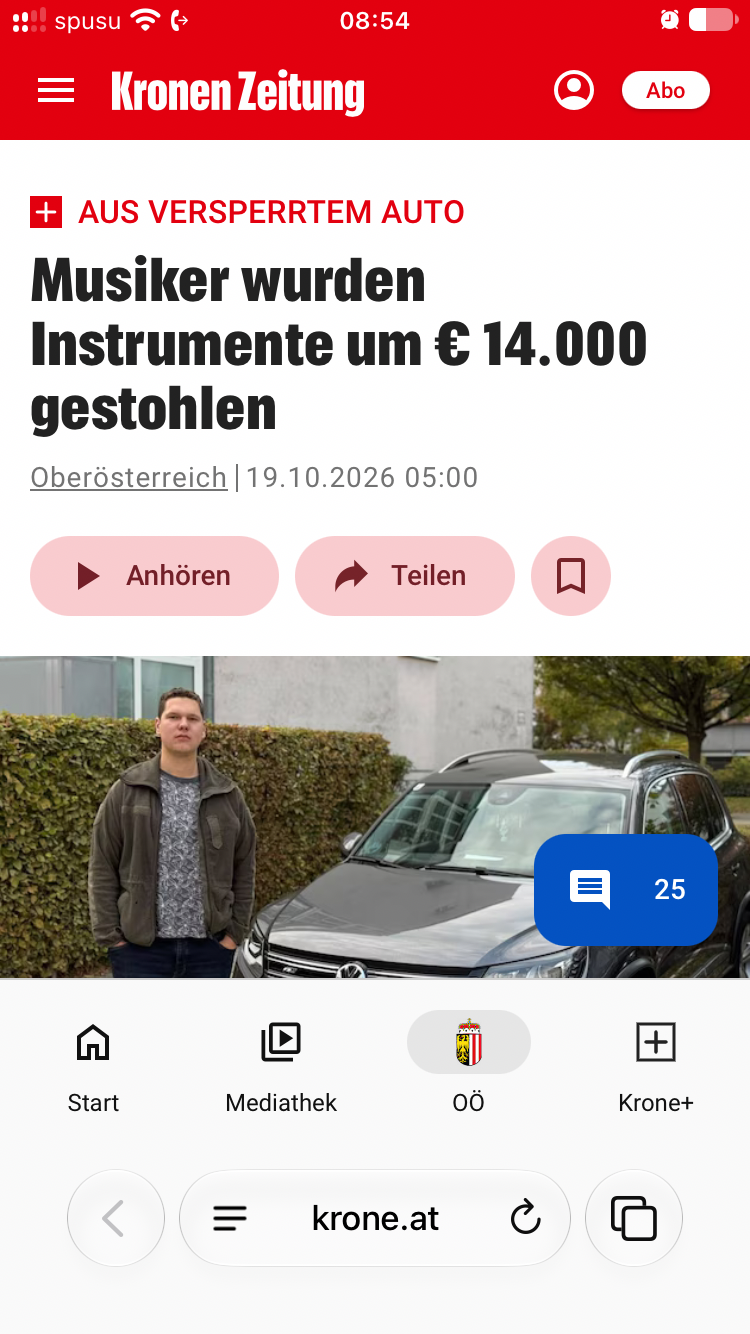 Instrumente Diebstahl Jungmusiker campaign photo, 2 of 5