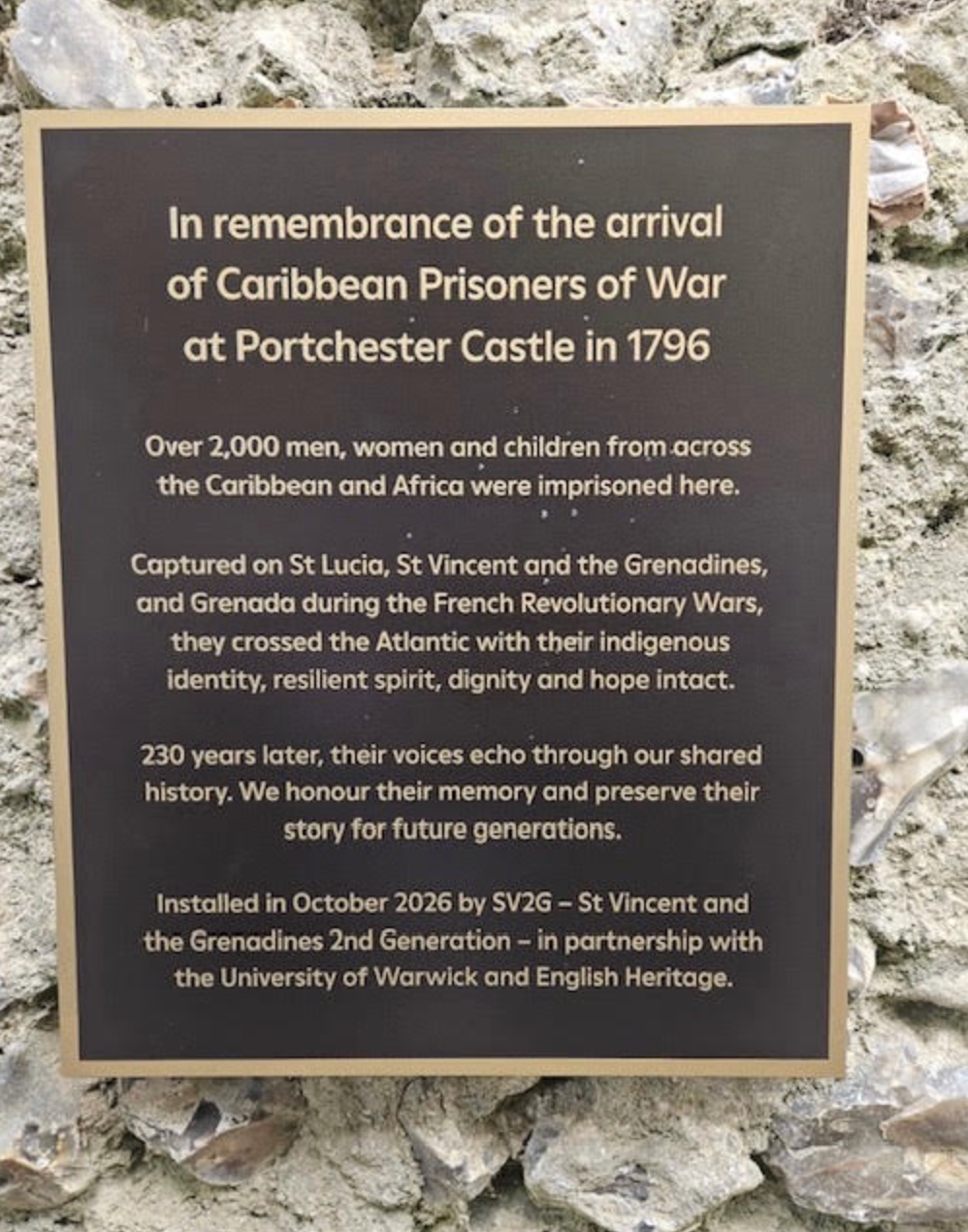 Help restore the stolen Caribbean memorial plaque campaign photo, 4 of 5