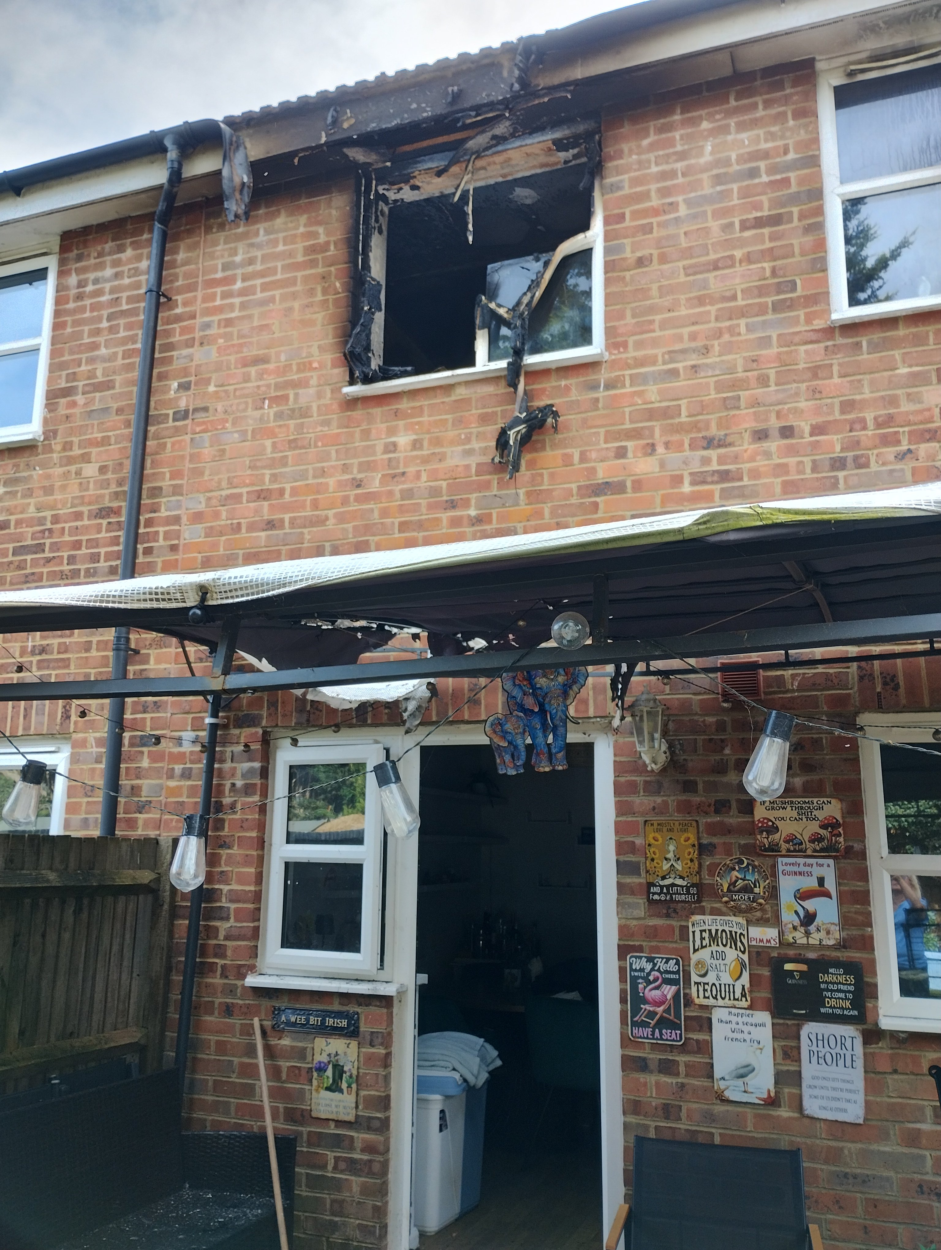Major house fire recovery campaign photo, 4 of 5