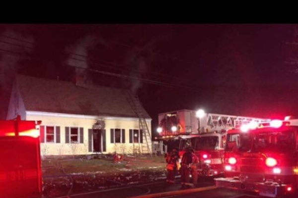 My cousin and family house Fire photo