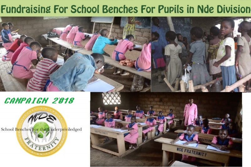 Fundraiser by NDE fraternity Ndefraternity School benches for