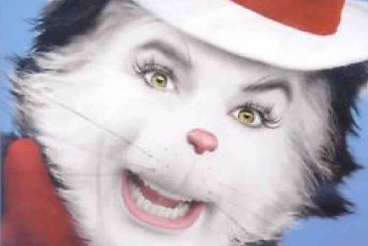 Cat in the hat smile Clearance