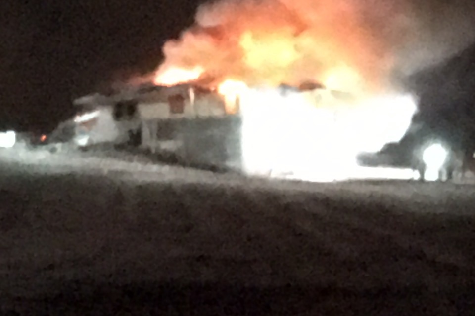 Lunde family total loss house fire photo