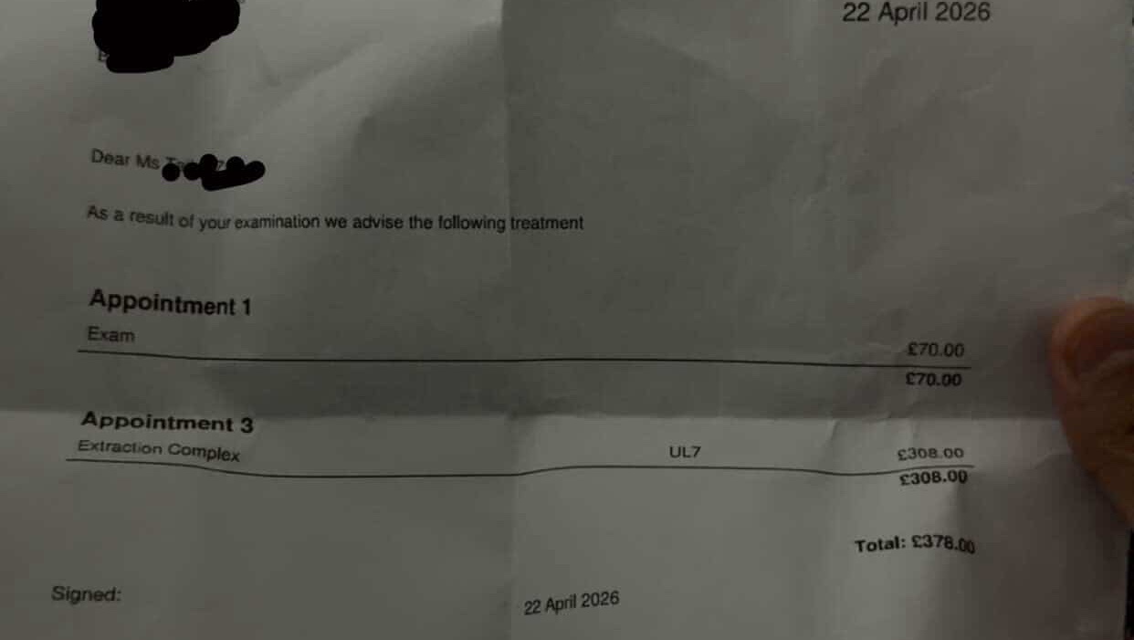 Help me pay for my tooth extraction photo