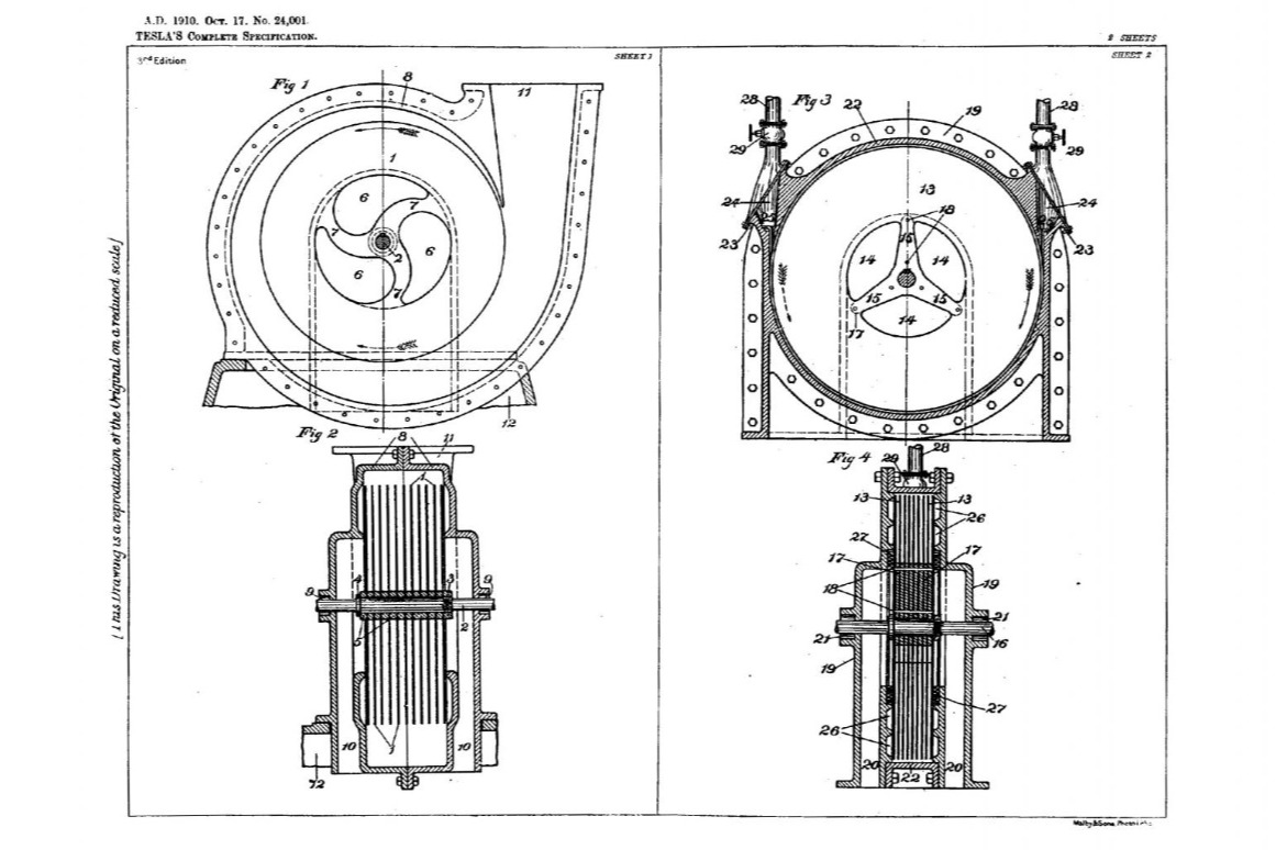 tesla turbine compressor