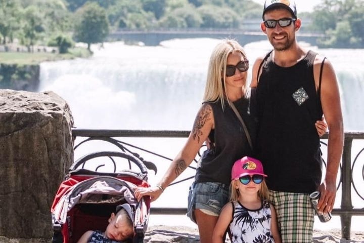 Helping the Canoe and Lake Family photo