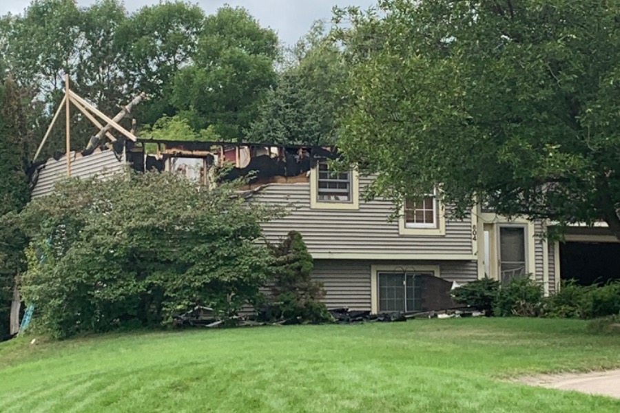 Fundraiser for Trent Johnson by Thamar Lewis Lightning strike house