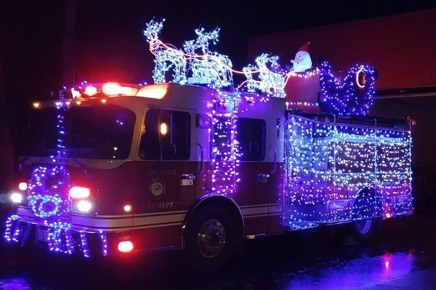Highlands Fire Department Santa Run photo