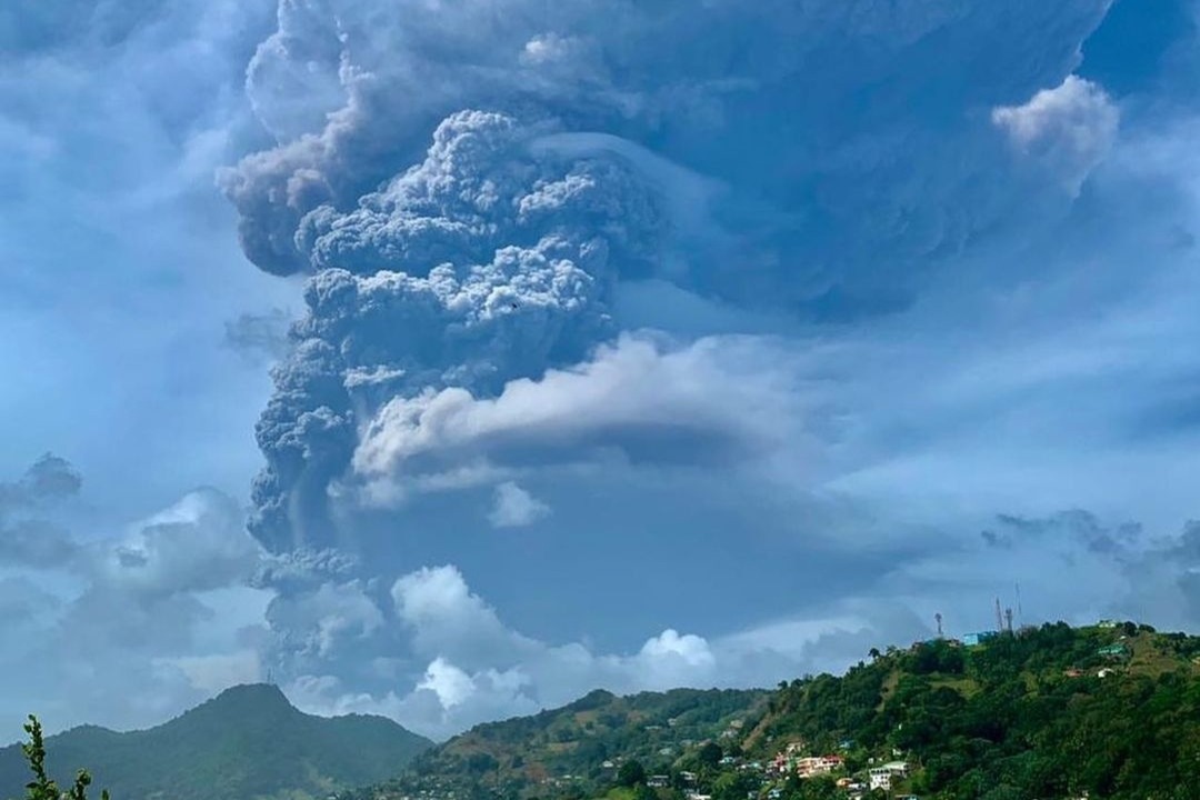 Volcanic Eruptions in St Vincent. photo