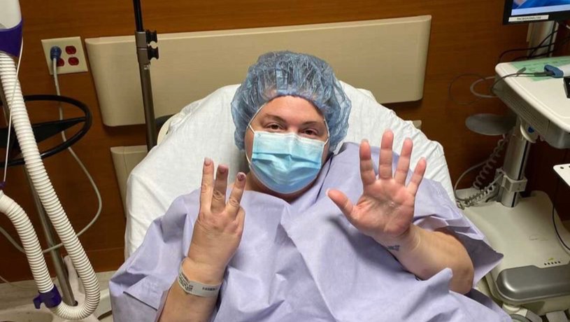 Megan with some medical expenses!Surgery #35 photo