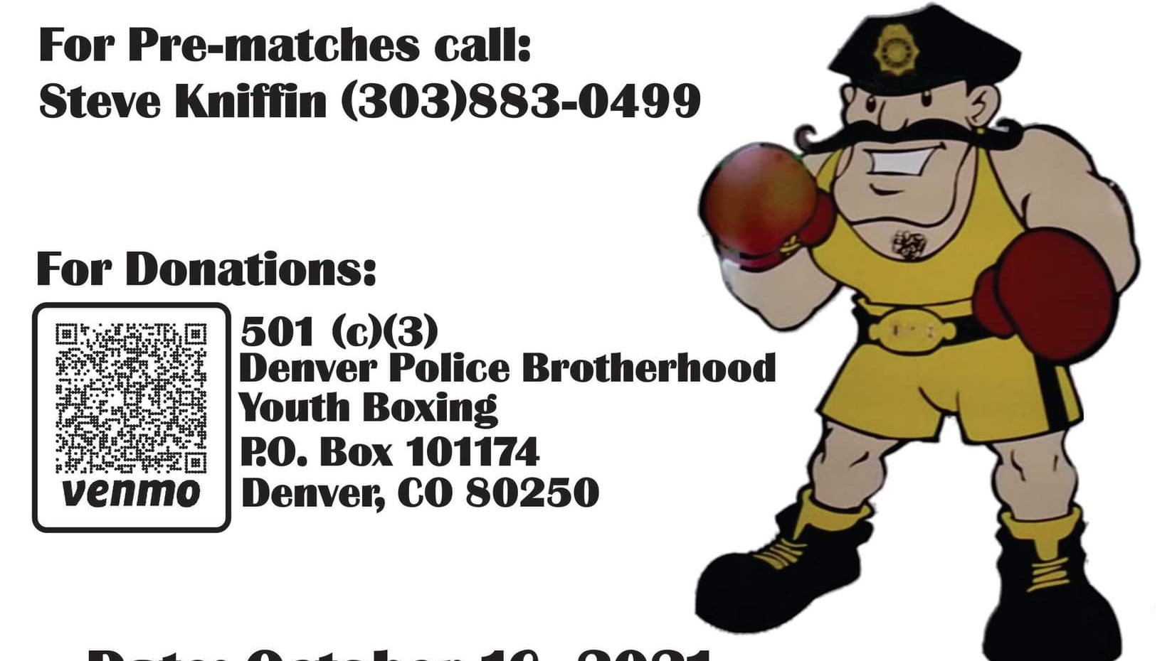 Fundraiser by Jennifer Turner Denver Police Brotherhood Youth Boxing