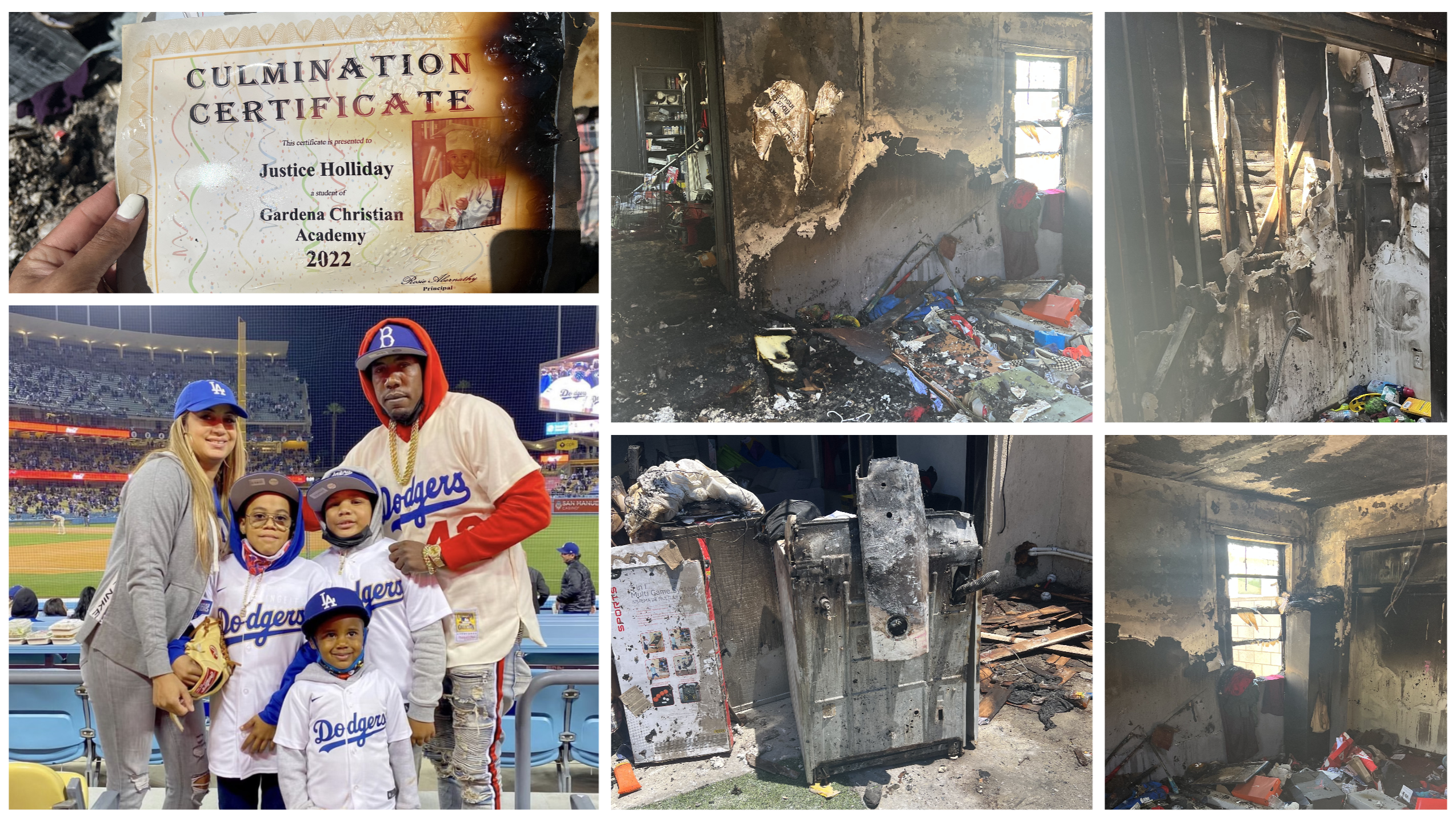 Holliday Family House Fire Recovery photo