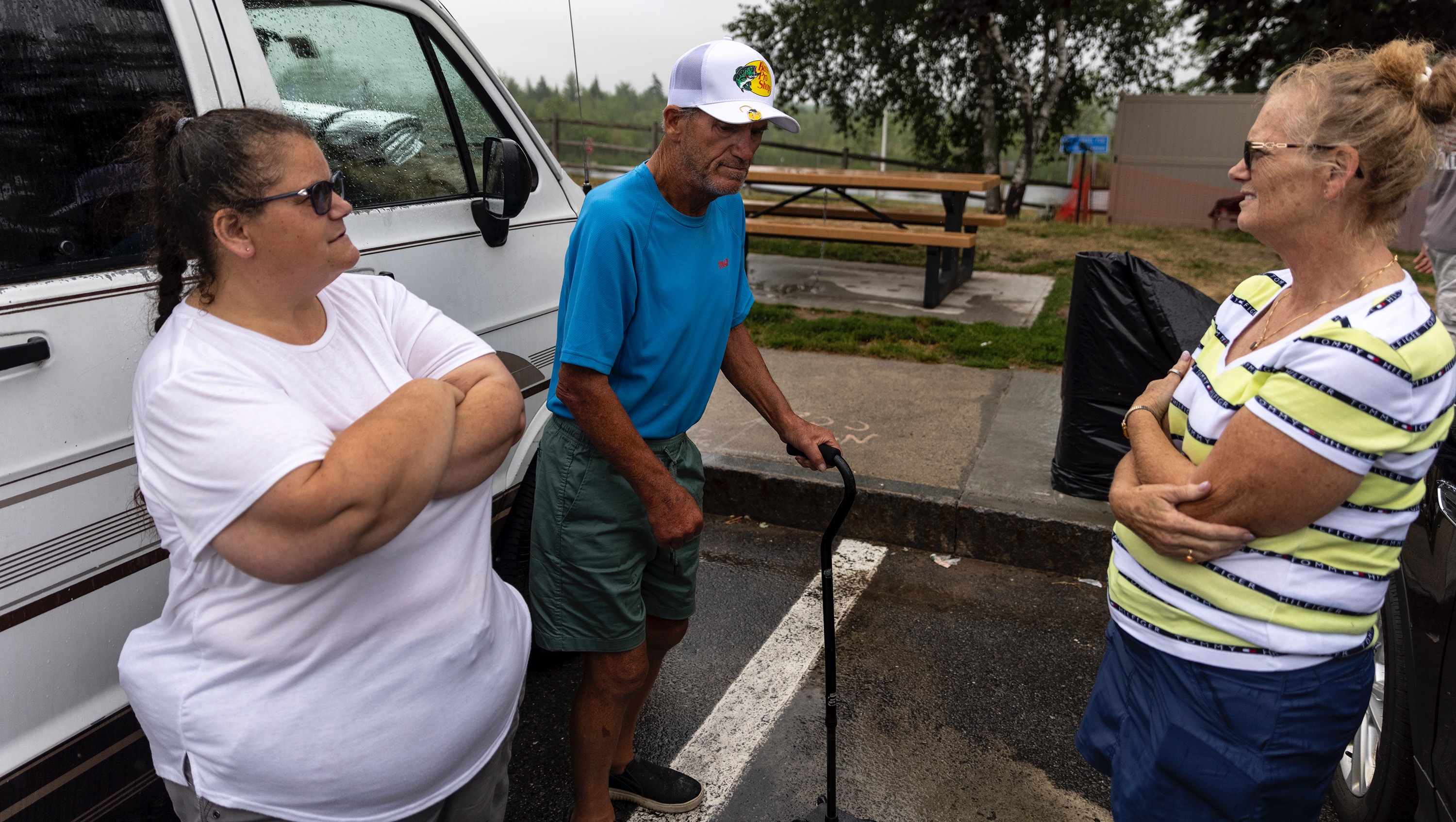 A cancer patient and family living in their van photo