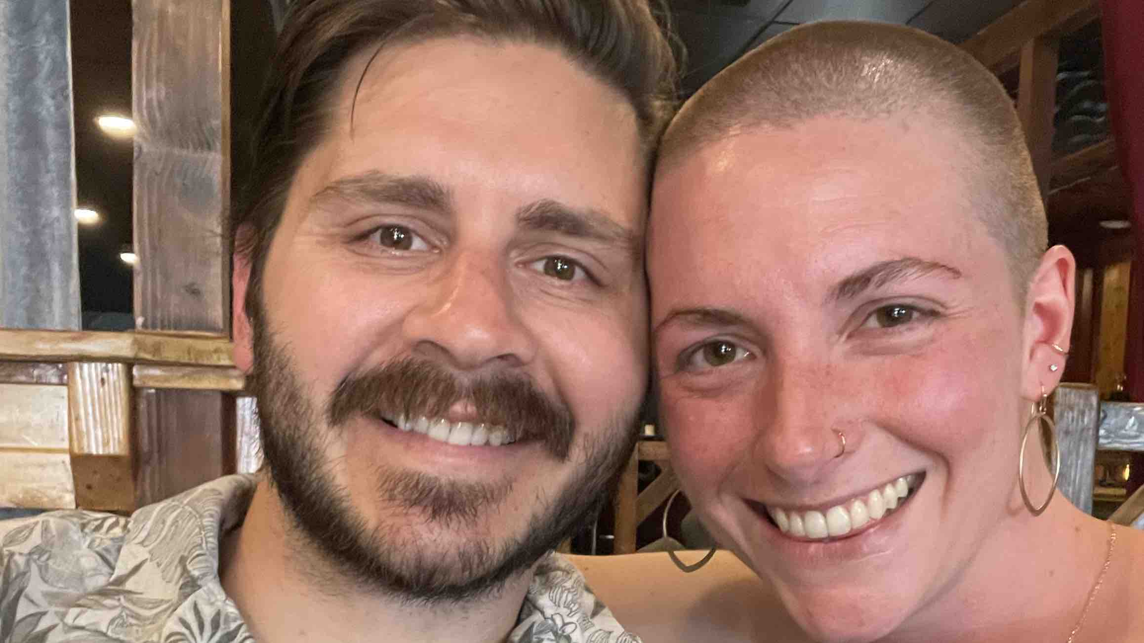Newlyweds, Stephanie & Alex, fight brain cancer photo