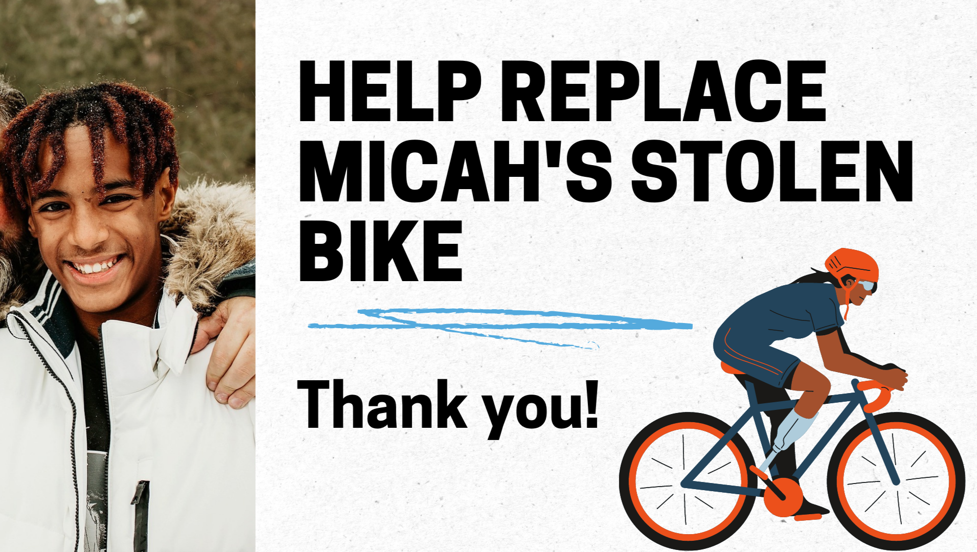 Jamie Ricci Fundraiser by Jamie Arpin-Ricci : Help Replace Micah's Stolen Bike