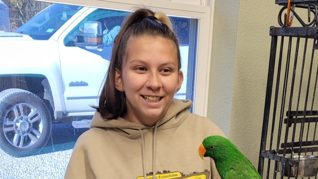 Nina with medical bills and expenses photo