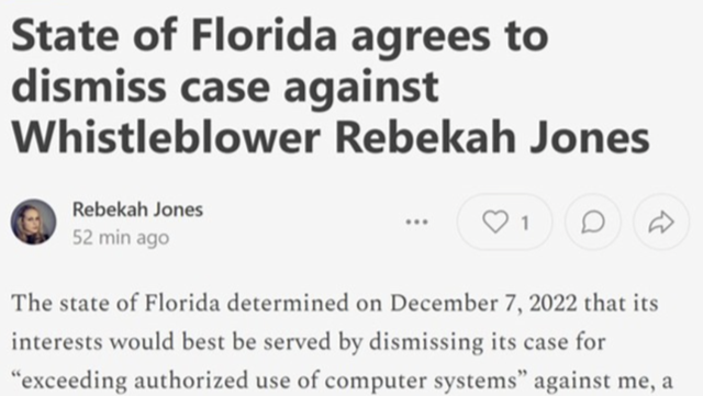 Whistleblower Rebekah Jones Pay Legal Fees photo