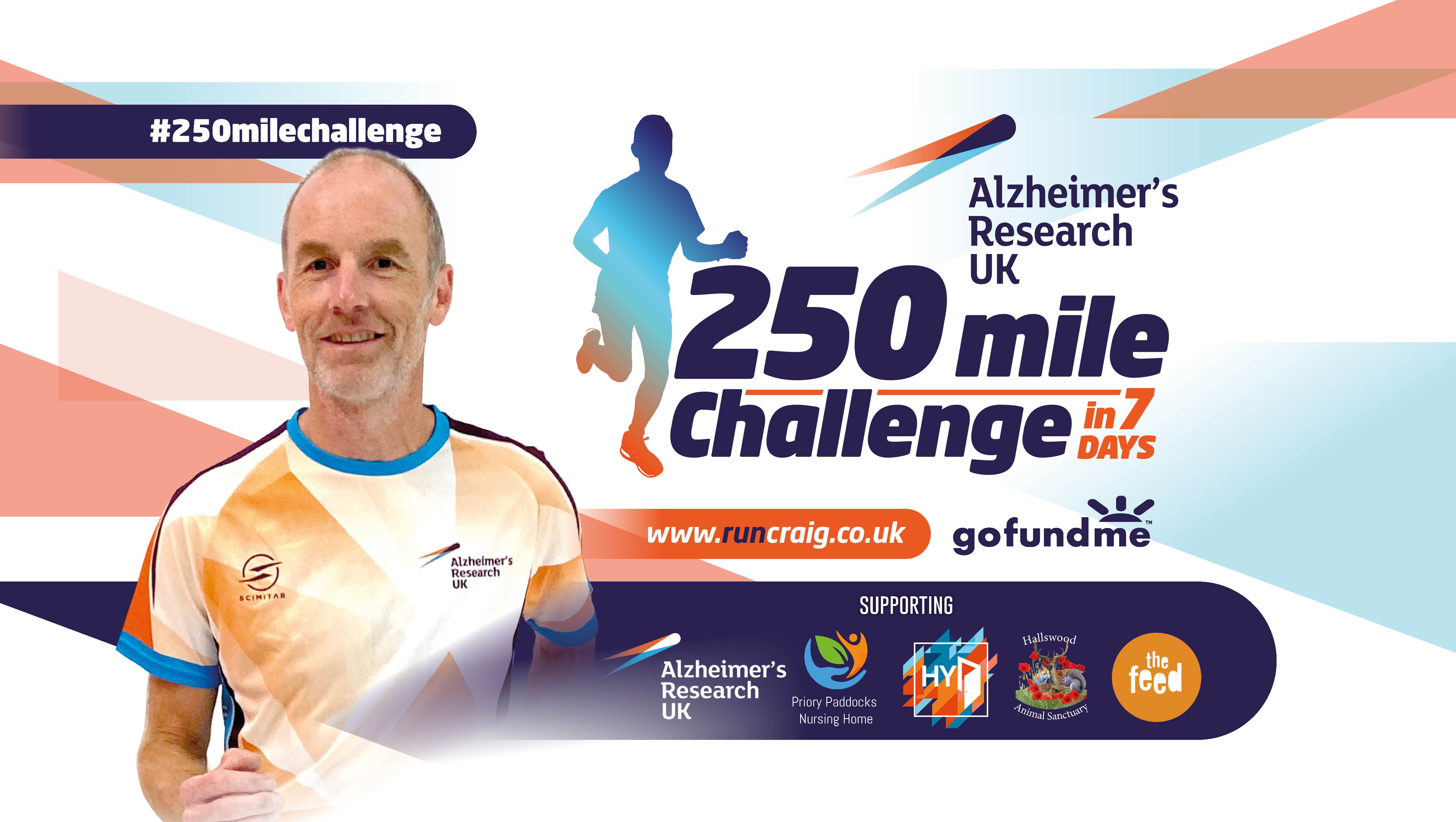 Fundraiser by Craig BowenJones Craigs 250 Mile Running Challenge