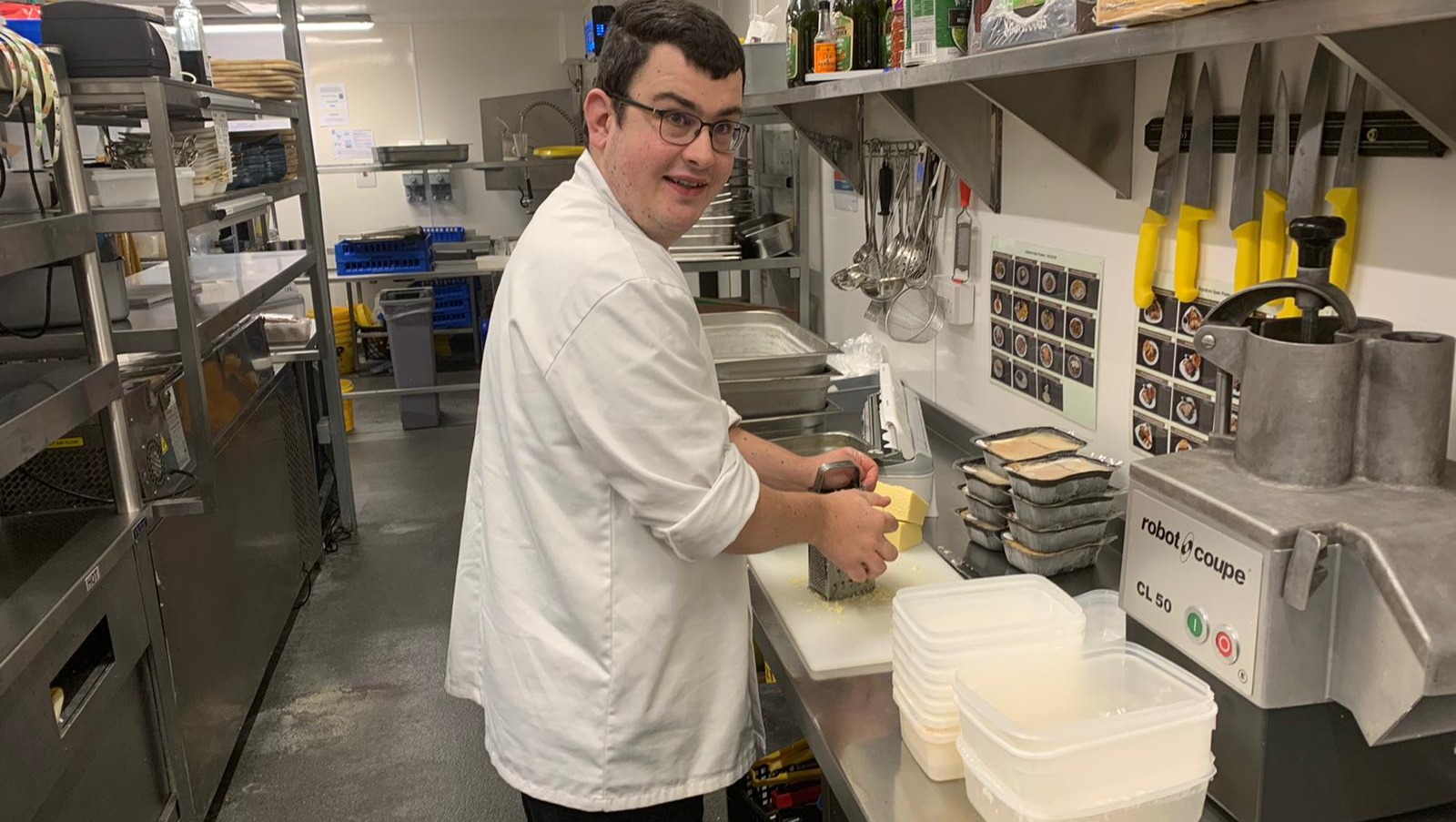 Help to independence for young man with Autism . photo