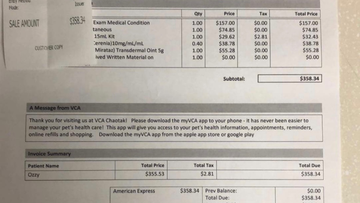 Vca 2024 vaccination prices