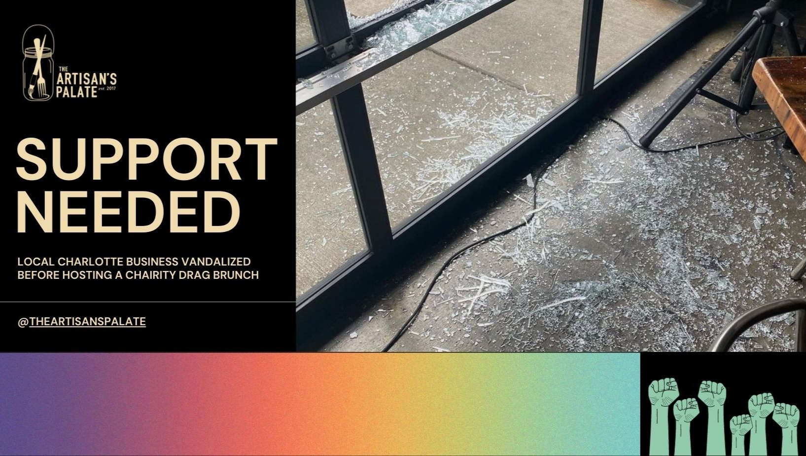 Donate to help LGBTQ business with vandalism photo