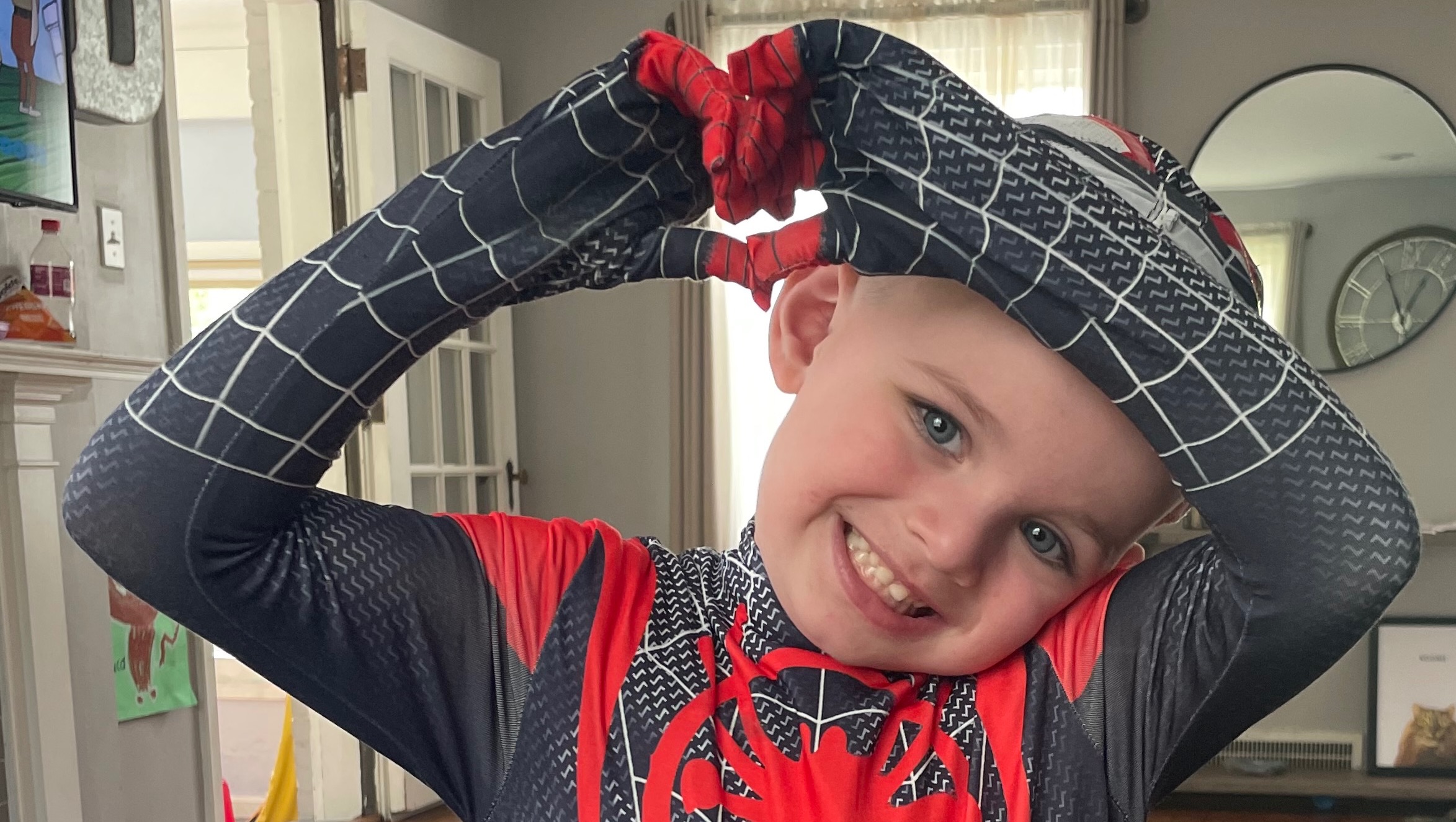 Please help our little super hero fight cancer photo